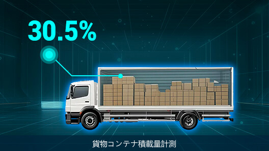 貨物コンテナ積載量計測