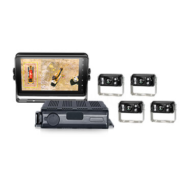 360°サラウンドビューシステム、建設機械向け360カメラモニターシステム