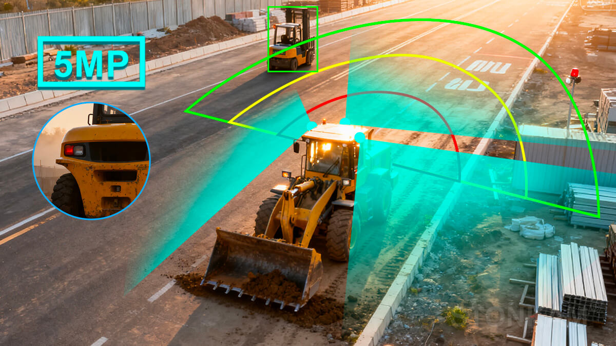 エンジニアリング車両の死角警告